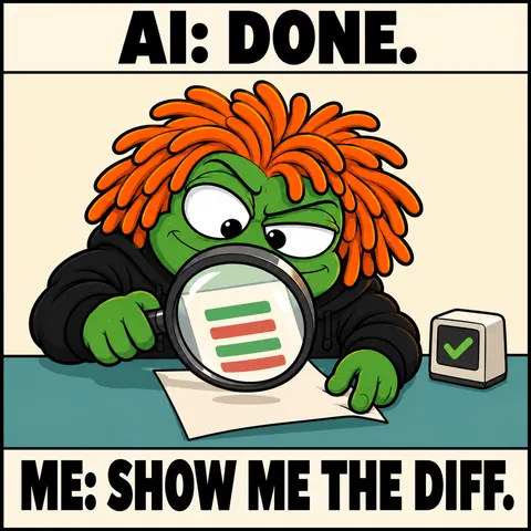 AI: done. Me: show me the diff.