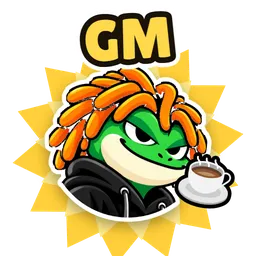 Pippy sticker: gm